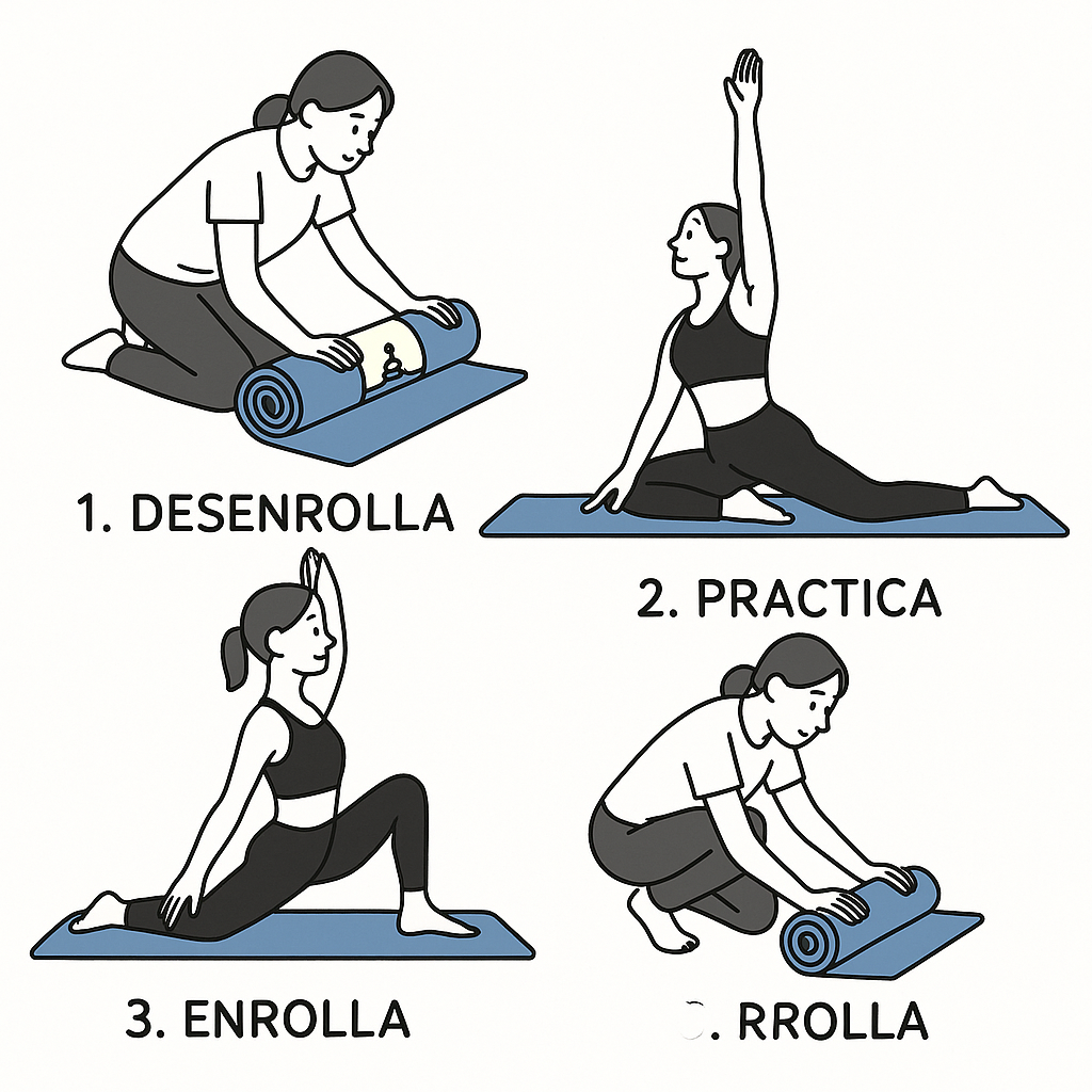 Colchoneta de Yoga EVA Antideslizante | Comodidad y estabilidad en cada postura