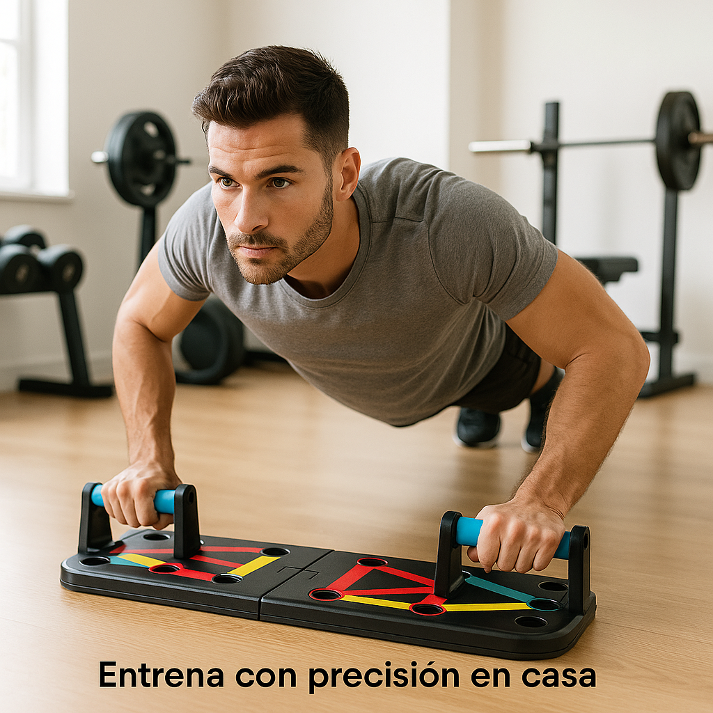 Push-Up Board Multifunción | Base para flexiones con guía de entrenamiento